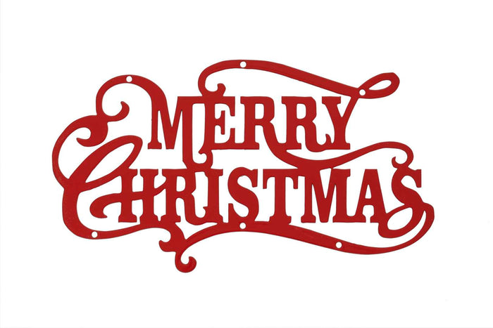 Merry Christmas, Wreath Decoration, Red