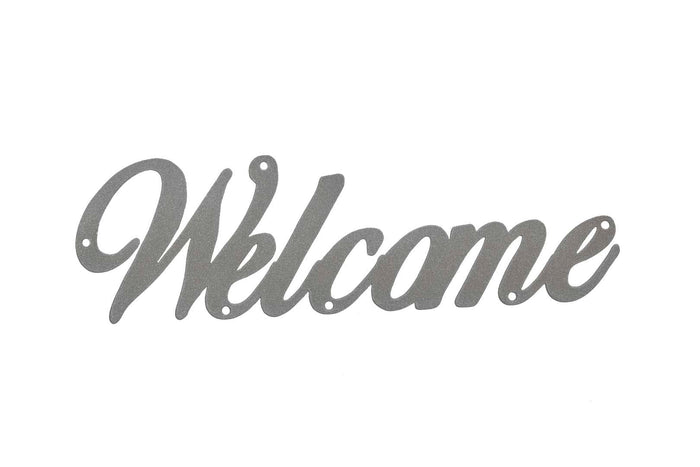 Welcome, Wreath Decoration, Silver