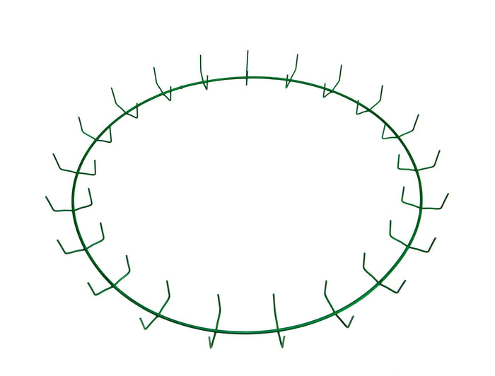 24″ Green Clamp Ring – 21 Clips