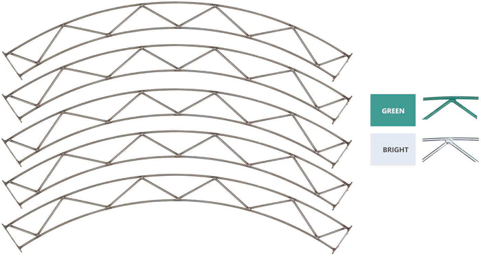 Double Rail, Build-it-Yourself, 84", BRIGHT