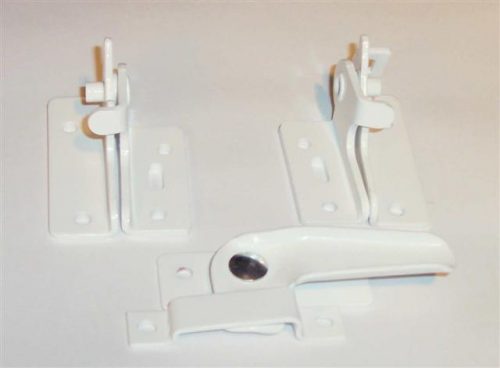 MMP Awning Basement Hardware White Painted